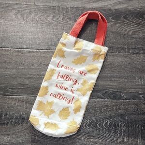 🎉 'Leaves Are Falling, Wine Is Calling' Wine Tote Bag🎉